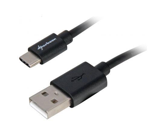 Sharkoon USB 2.0 A - USB C Adapter - black - 0.5m