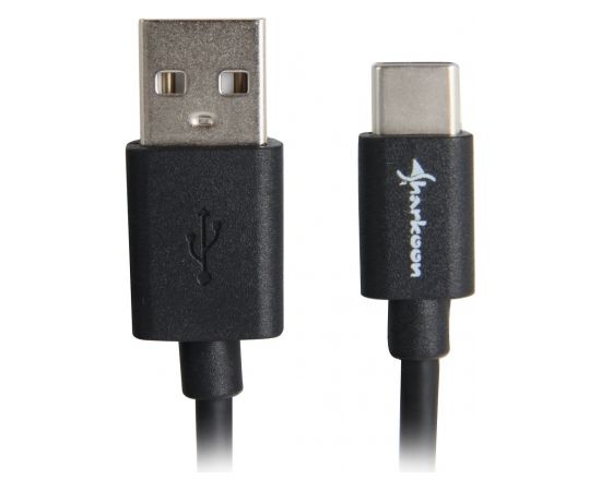 Sharkoon USB 2.0 A - USB C Adapter - black - 0.5m