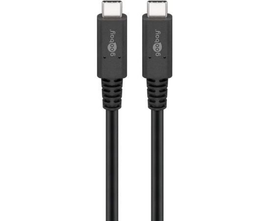 Goobay USB-C cable USB 4.0 generation 3x2 (black, 0.8 meters)