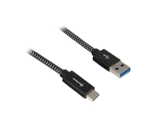 Sharkoon USB 3.1 A-C black / grey 1.0m - Aluminum + Braid