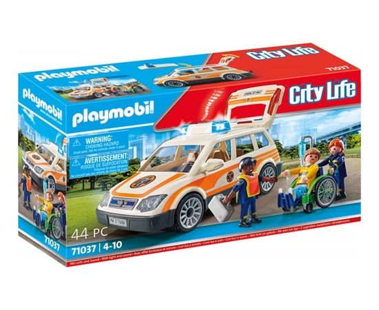 PLAYMOBIL 71037 emergency doctor car, construction toy