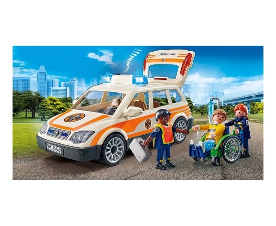 PLAYMOBIL 71037 emergency doctor car, construction toy