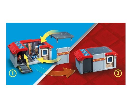 PLAYMOBIL 71193 City Action Take Along Fire Station Construction Toy