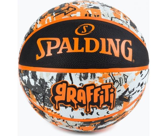 Basketbola Bumba SPALDING GRAFFITI S.7 ORANGE