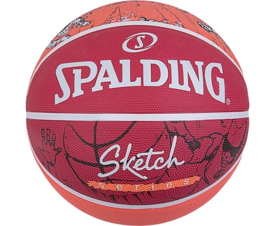 Basketbola Bumba SPALDING SKETCH JUMP S.7 RED WHITE