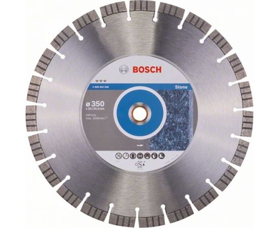 Dimanta griešanas disks Bosch BEST FOR STONE; 350 mm