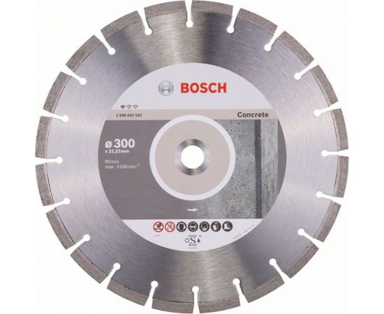 Dimanta griešanas disks Bosch PROFESSIONAL FOR CONCRETE; 300 mm