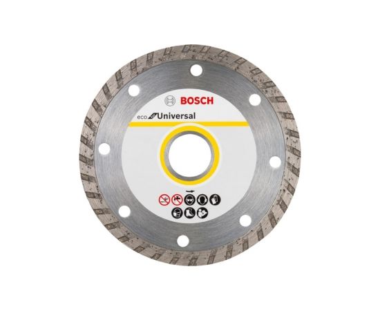 Dimanta griešanas disks Bosch ECO for Universal Turbo; 125x22,23 mm; 10 gab.