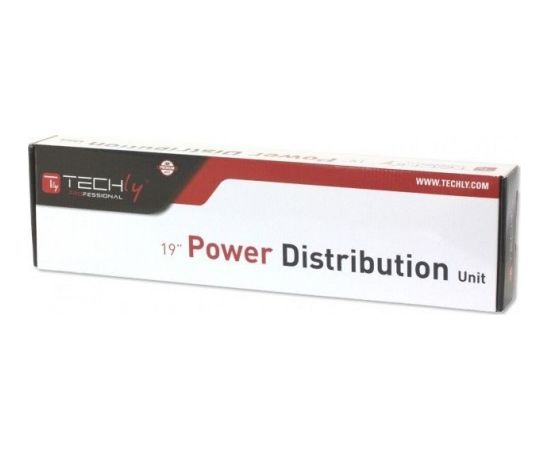 Techly I-CASE STRIP-81UD power distribution unit (PDU) 8 AC outlet(s) 1U Black, Red