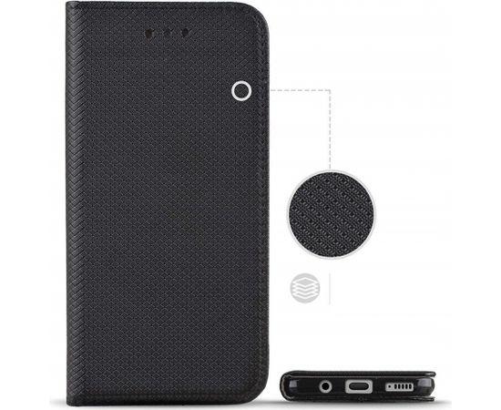 Fusion Magnet Case grāmatveida maks telefonam Huawei Nova 9 | Honor 50 melns