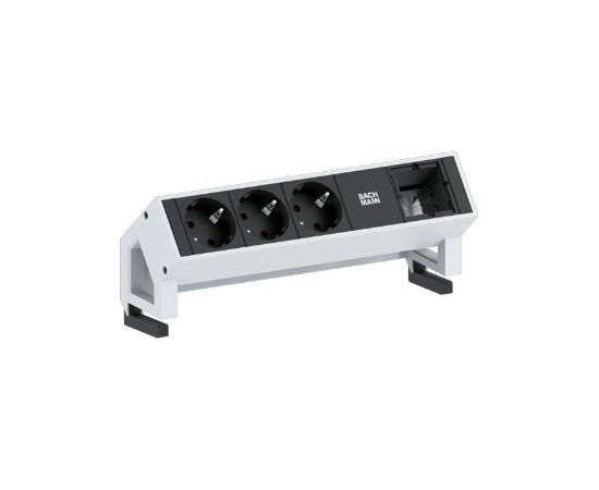 Bachmann DESK 2 902.200 - black / white, 1x custom module, 2 power strip