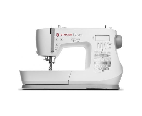 Singer Sewing Machine C7255 Number of stitches 200, Number of buttonholes 8, White