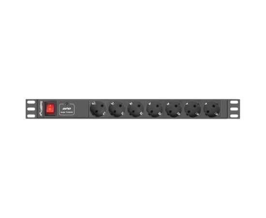 LANBERG PDU RACK POWER STRIP (1U,10A,7X SHUKO,2M)