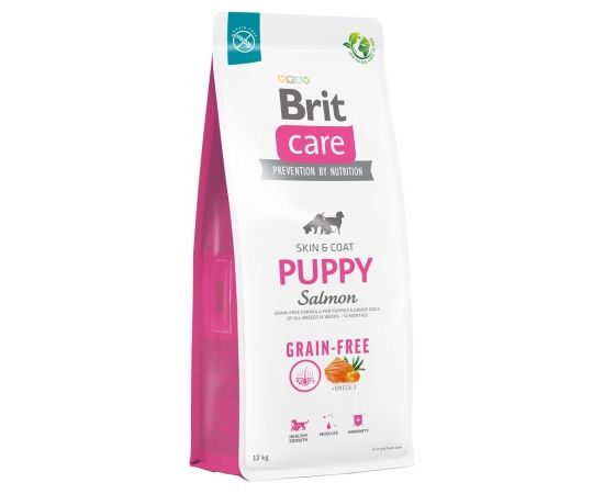 Dry food for puppies and young dogs of all breeds (4 weeks - 12 months).Brit Care Dog Grain-Free Puppy Salmon 12kg