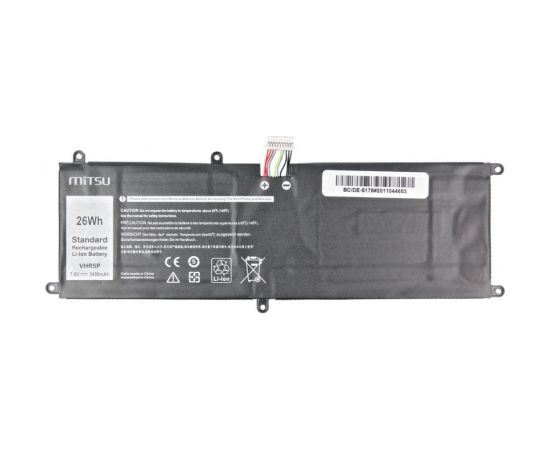 MITSU BATTERY BC/DE-5175 (Dell Latitude 5175, 3400 mAh (26 Wh) 7.6 Volt 2 cell Li-Ion)