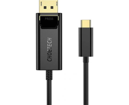 Choetech XCP-1801BK USB-C to Display Port cable, unidirectional, 4K, 1.8m (black)