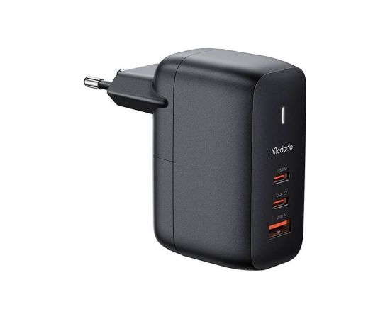 GaN 65W charger Mcdodo CH-0291 2x USB-C, USB-A (black)