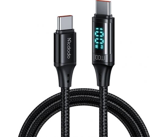 Mcdodo CA-1100 USB-C to USB-C cable, 100W, 1.2m (black)