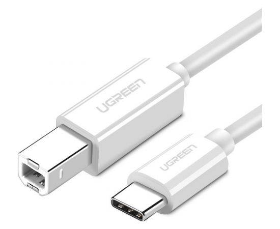 USB 2.0 C-B UGREEN US241 to 1m printer cable (white)