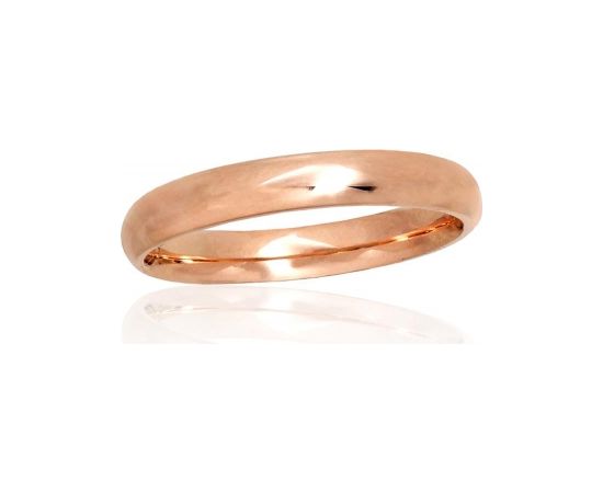 Золотое обручальное кольцо #1101090(Au-R), Красное Золото 585°, Размер: 18, 2.25 гр.