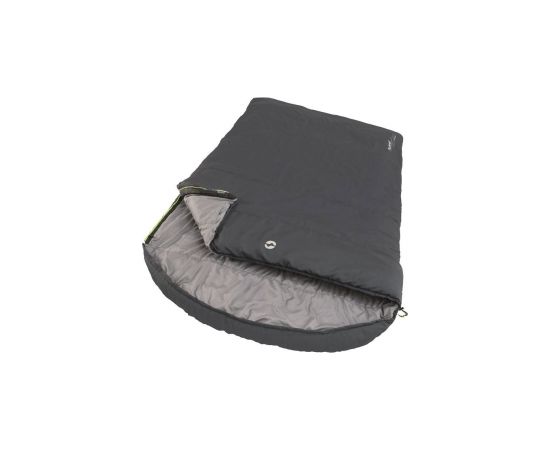 Outwell  Campion Lux Double, Sleeping Bag,  225 x 140 cm, 2 way open - auto lock, L-shape,  Dark Grey