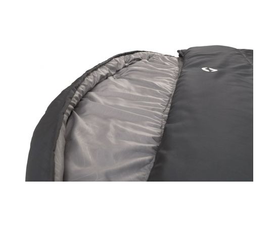 Outwell  Campion Lux Double, Sleeping Bag,  225 x 140 cm, 2 way open - auto lock, L-shape,  Dark Grey