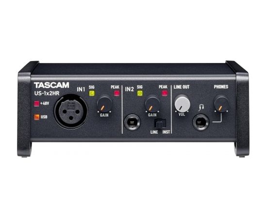 Tascam US-1x2HR - Interfejs audio USB wysokiej rozdzielczości (2 wejścia / 1 mic, 2 wyjścia)