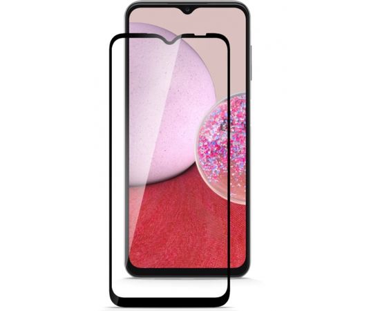 Fusion full glue 5D aizsargstikls pilnam ekrānam Samsung A145 | A146 Galaxy A14 4G | 5G melns