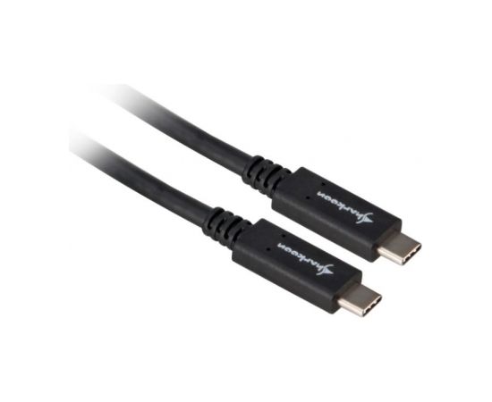 Sharkoon USB 3.1 Cable C-C - black - 1m