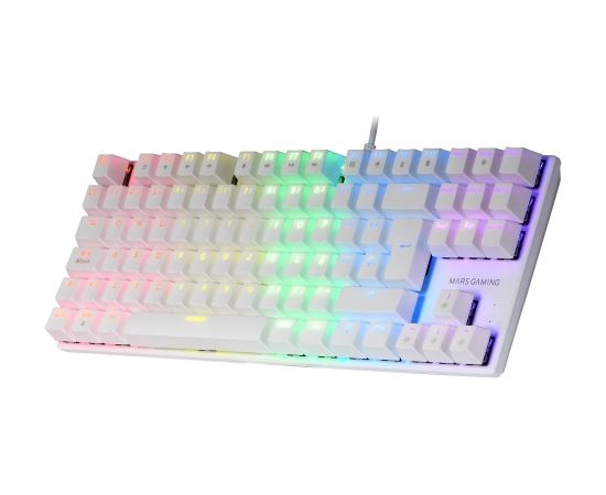 Mars Gaming  MK80 spēļu mehāniskā tastatūra RGB / Brown Switch / US