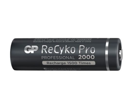 4x rechargeable batteries AA / R6 GP ReCyko Pro Ni-MH 2000mAh