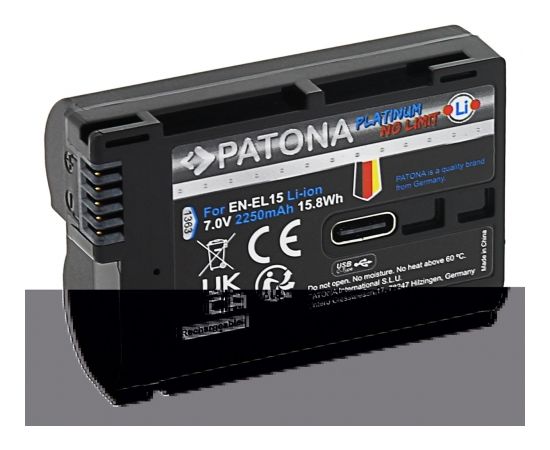 PATONA 1363 camera/camcorder battery Lithium-Ion (Li-Ion) 2250 mAh