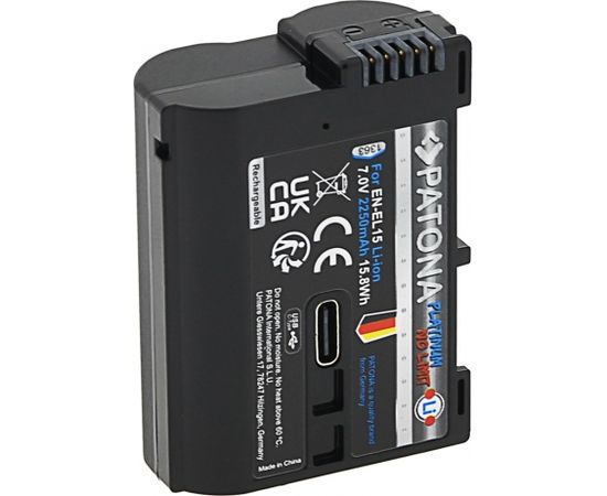 PATONA 1363 camera/camcorder battery Lithium-Ion (Li-Ion) 2250 mAh