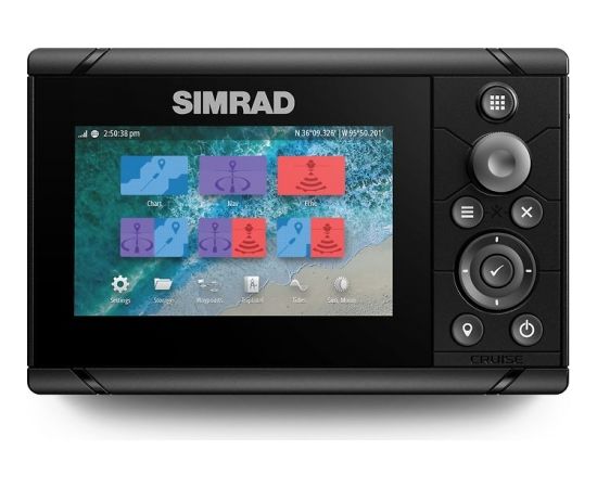 Simrad Cruise 5 karšu ploteris 83/200 ar transom sensoru