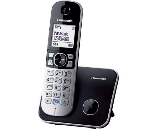 Panasonic Cordless phone KX-TG6811FXM	  Metallic Grey, Caller ID, 1.8 inch LCD; 120 Channels; One Touch Eco Mode; Power Back-Up Operation