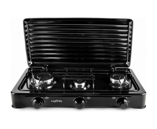 Luxpol K03SC 3-burner gas cooker, black