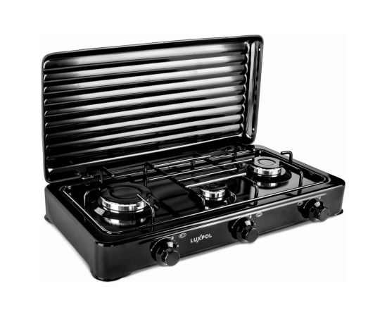 Luxpol K03SC 3-burner gas cooker, black