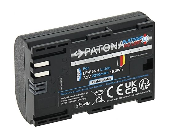 PATONA 1361 camera/camcorder battery Lithium-Ion (Li-Ion) 2250 mAh