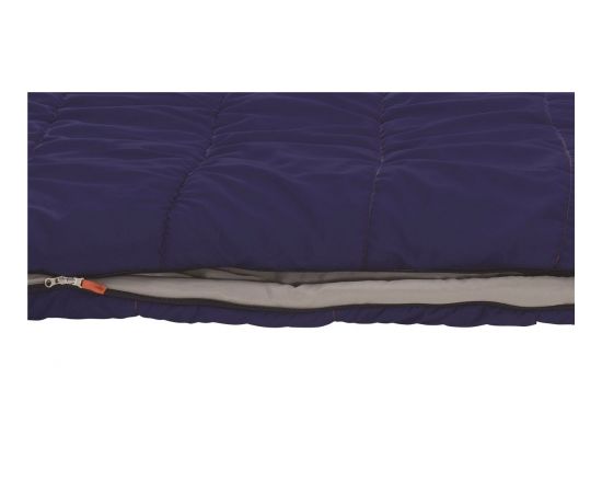 Easy Camp Camp Moon 300 "L", Sleeping Bag, 220 x 80 cm, 2 way open - auto lock, L-shape, Deep Blue