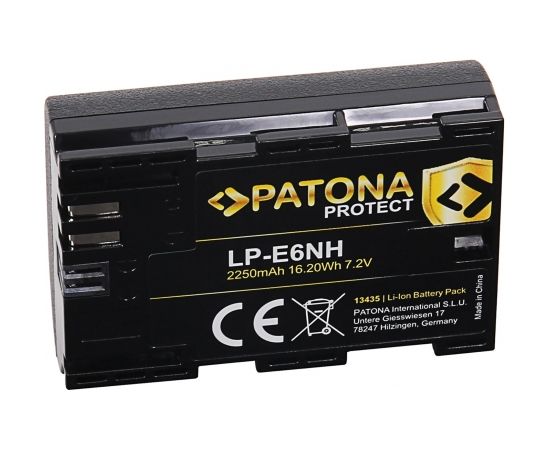 Patona Protect LP-E6NH Battery for Canon EOS R5 EOS R6 2250mAh / 16.2Wh