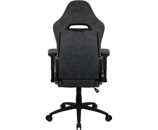 Aerocool ROYALSLATEGR Premium Ergonomic Gaming Chair Legrests Aerosuede Technology Grey