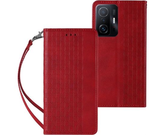 Fusion Magnet Strap grāmatveida maks + aukliņa Samsung A536 Galaxy A53 5G sarkans
