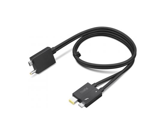 Lenovo ThinkPad Thunderbolt 4 WorkStation Dock Split Cable 4X91K16970 Black, 0.7 m