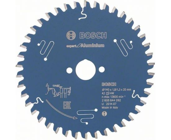 Griešanas disks Bosch Expert for Aluminium 2608644094; 160x20 mm; Z52