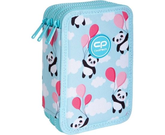 Пенал с тремя отделениями и аксессуарами CoolPack Jumper 3 Panda Ballons