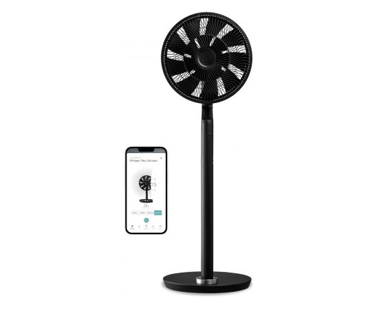 Duux Fan Whisper Flex Ultimate Smart Diameter 34 cm, Black, Number of speeds 30, 3-26 W, Oscillation