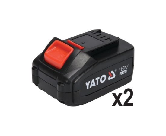 Leņķa slīpmašīna Yato 18V 2x3.0Ah (YT-82828)