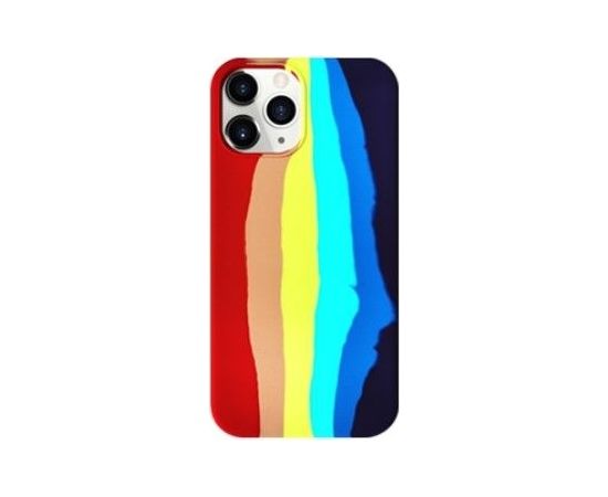 Evelatus  
       Apple  
       iPhone 14 Pro Silicone case Multi-Colored 
     Rainbow