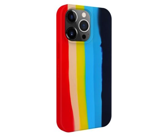 Evelatus  
       Apple  
       iPhone 13 Pro Max Silicone case Multi-Colored 
     Rainbow