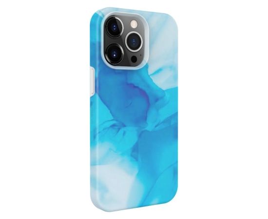 Evelatus  
       Apple  
       iPhone 14 Pro Max Silicone case Customized Print 
     Blue